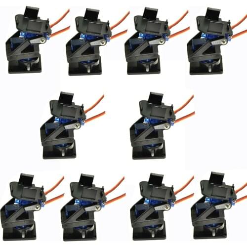 Servo bracket PT Pan/Tilt Camera Platform Anti-Vibration Camera Mount for Aircraft FPV dedicated nylon PTZ for 9G SG90 MG90S
