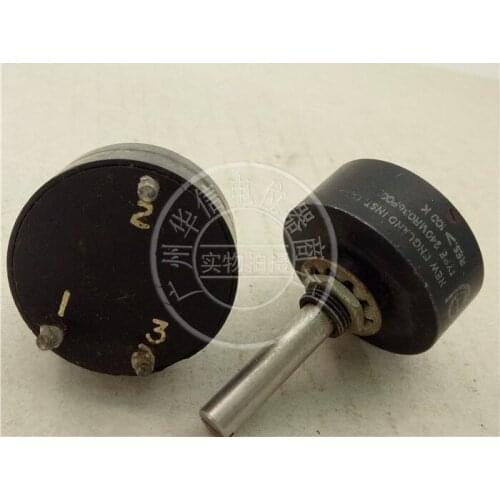 [VK] Used NE MODEL 9204 100K conductive plastic potentiometer shaft length 35MM shaft diameter 6.4MM switch