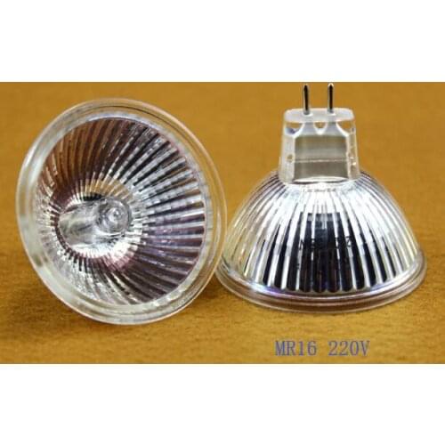 1pcs Halogen Bulb MR16 220V 20W 35W 50W Dimmable Spot Lights Glass 50MM Downlight Fitting Wall Lamp