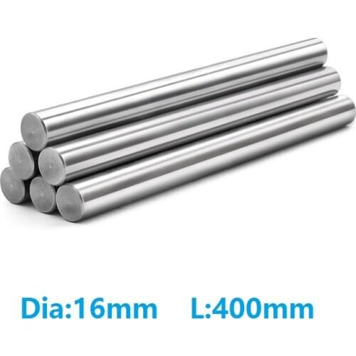 10pcs/lot 16mm linear shaft 400mm long 16x400mm chromed plated linear shaft rod bar CNC router 3D printer parts steel rod