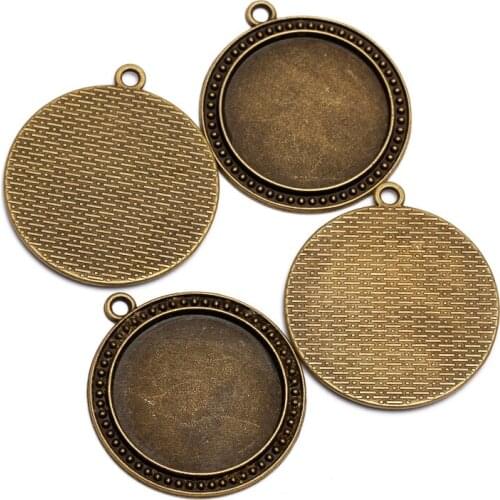 10pcs Fit 30mm Cabochons Antique Bronze Cabochon Settings Cameo Base Blank Oval Tray High Quality Pendant Charms