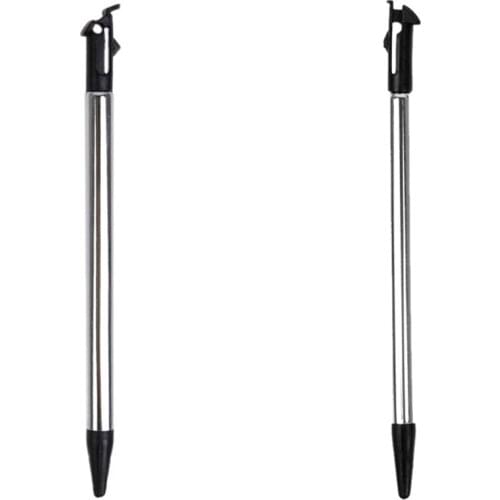 2 Pcs Pen Tapping Screen Metal Telescopic Pen Stylus Pen, 12.2cm & 10.2cm