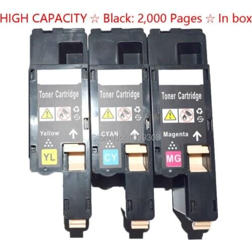 3 Pack(Cyan,Yellow,Magenta) Compatible Dell 1250 Toner Cartridges For Dell C1760nw C1765nfw 1250c C1760 C1765 C1765NF 1350 1350