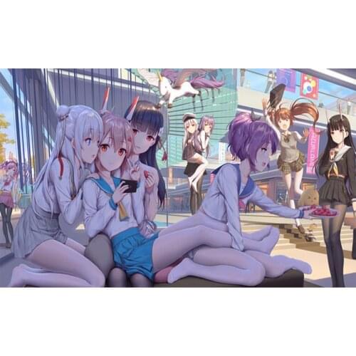 5D DIY Diamond Painting Anime Girls Home Decoration Pendant Diamond Mosaic Embroidered Cross Stitch Rhinestone GJ248