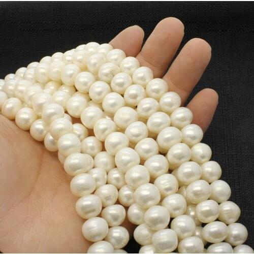 8-9 / 11-12mm AA grade natural freshwater pearl high quality round loose beads jewelry making DIY necklace bracelet accessories