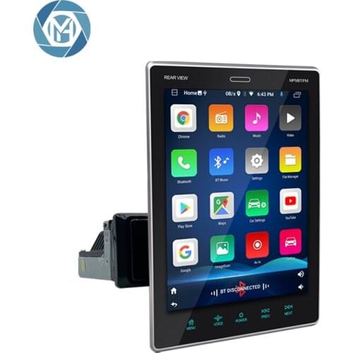 9.5 inch IPS Android Radio Vertical Screen 1din Universal Adjustable Android Car Mp5 Player Car Video Audio Stereo DVD Player