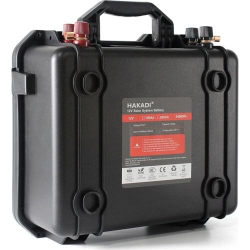 LIfepo4 12V 200Ah Rechargeable Battery Pack With BMS Bluetooth Monitor By Phone For Solar System Energy Storage Boat RV