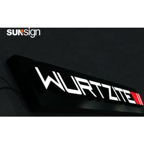 3D front lit light box acrylic letter material for shop outdoor decoration