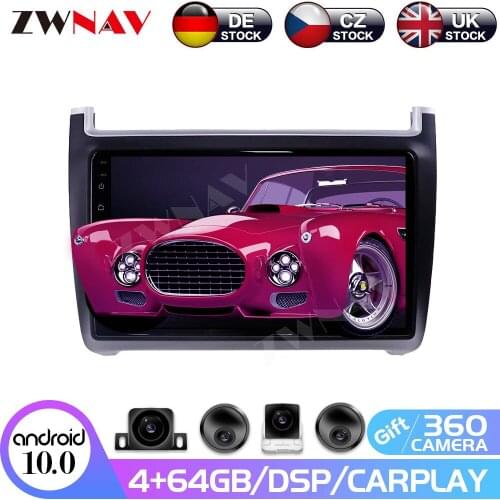 Android 10 4+128G DSP Carplay IPS Screen For VW Polo Sedan 2008 - 2015 BIG SCREEN Automatic AC Radio Stereo GPS Navi multimedia
