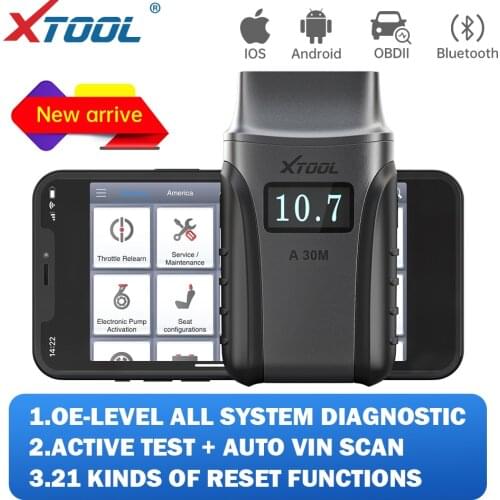 XTOOL A30M Bluetooth OBD2 Scanner Automotivo OBD 2 With 21 Kind Special Functions Code Reader Car Diagnostic Tools Free Update
