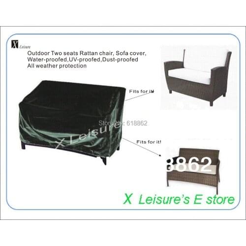 Free shipping Outdoor two seats Rattan chair,sofa cover,water-proofed,UV proofed,Dust-proofed All weather protection