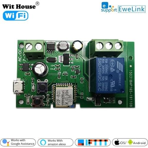 EWeLink wifi switch DC 5V 12v 24v 32v Inching/Self-Locking wireless Relay module Smart home Automation for Computer access
