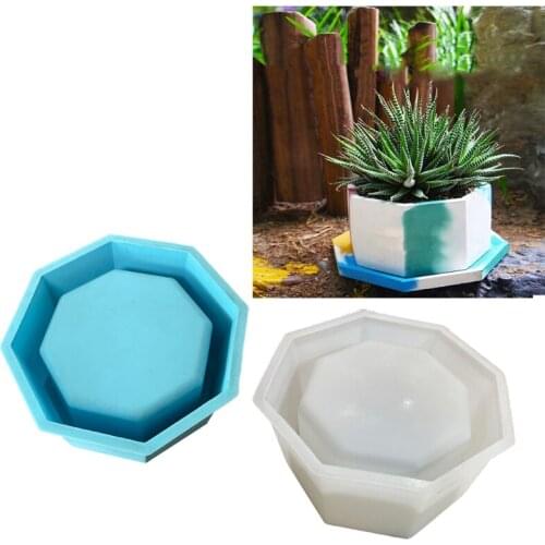 1Pc Large Flower Pot Silicone Mold Diy Succulents Concrete Flower Pot Vase Plaster Cement Mold Clay Mold Candle Holder Mold