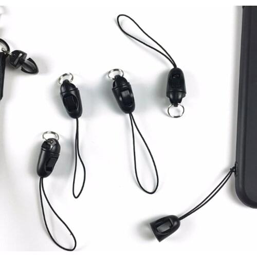 Black Lobster Clasp Lanyard Chain Mobile Phone Straps Lanyard Phone Neck Hanging Rope Chain Strap ID Card Keychain