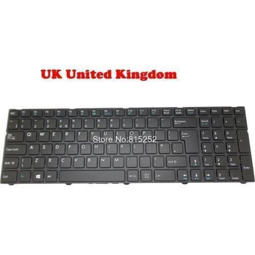 Laptop Keyboard For Medion AKOYA E7416 MD99312 MD99371 MD99460 MD99554 MD99585 MD99640 MD99585 With Frame United Kingdom uk
