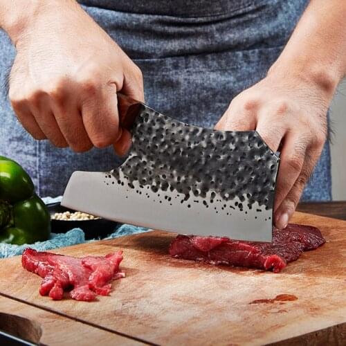 Cooking Chopping Knife 5CR15mov Stainless Steel Handmade Forged Cleaver Butcher Knives Meat Fish Bone Cutter Slicer Chinese Tool