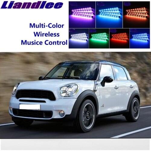 LiandLee Car Glow Interior Floor Decorative Seats Accent Ambient Neon light For Mini Countryman R60 F60