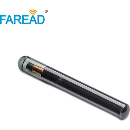 X100pcs Bioglass Micro transponder 4*34mm EM4305 134.2Khz RFID chip glass tag microchip for identification