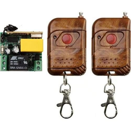 New AC 220 v 1 ch RF wireless remote control switch 1 receiver +2 transmitter With 1 buttons