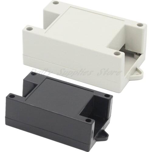 1pcs 82x50x32mm Plastic PLC industrial control box Power supply housing Rail type housing Instrument junction box Over-line box