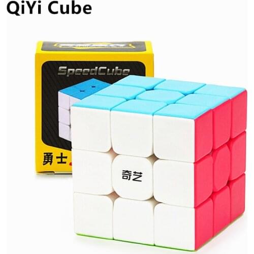 QiYi Warrior S 3x3x3 Magic Cube Stickerless Qiyi Cube Speed Puzzle Cubes Educational Antistress Toys For Children