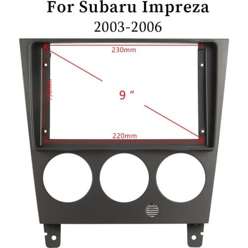 ABS Plastic Trim Fascia Frame For Subaru impreza 2003-2006 Refit Car Android Radio Navigation DVD Mounting Dashboard