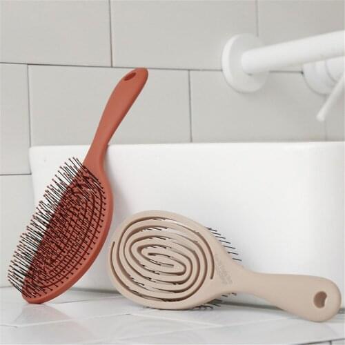 Relaxing Elastic Massage Comb Portable Hair Brush Massage Brush Anti-static Magic Brushes Head Combs