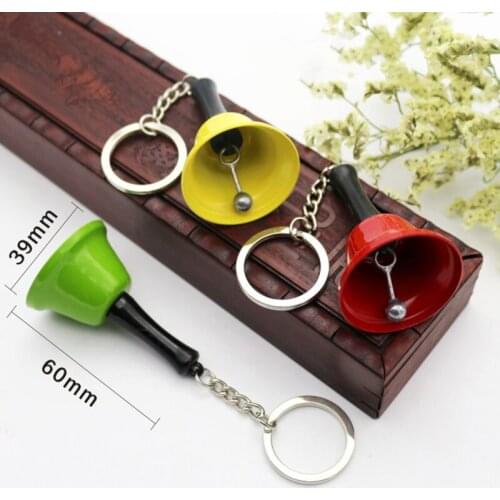 39mm Christmas Hand Bell Santa Claus Jingle Bells Party Supplies Decoration