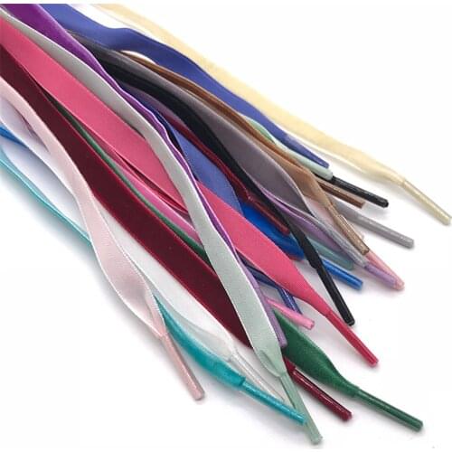 80/90/100/120 cm Length Velvet Surface Shoelaces Women Men Black White Blue Colorful Leather Sports Casual Shoes Laces