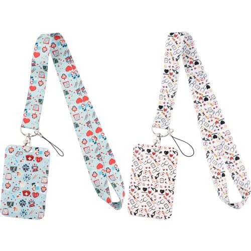 CB892 Medical Doctor Lanyard for Key Neck Strap Lanyards ID Badge Holder Key Chain Hanging Rope Key Ring Nurse Accessories Gifts