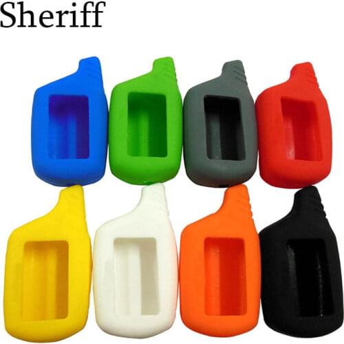 Russian version B9 silicone case for starline B9/B6/A61/A91 lcd remote two way car alarm system