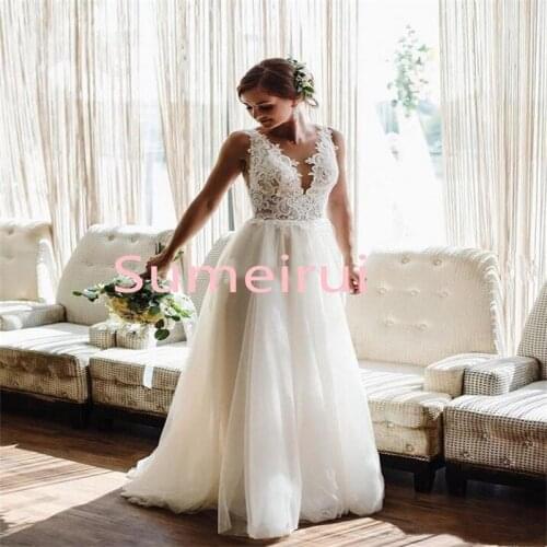 Suruimei Beach Wedding Dresses