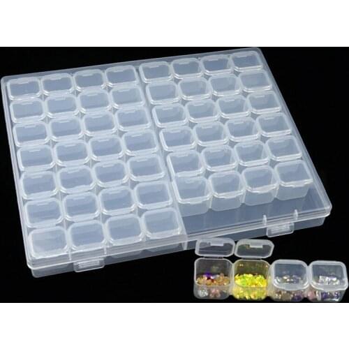 56 Lattices Dismountable Diamond Embroidery Accessories Diamond Painting Boxes Cross Stitch Cases Storage Organizer Home Storage