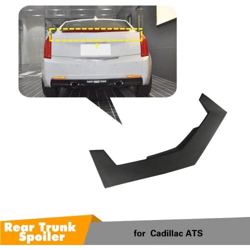 Carbon Fiber Rear Spoiler for Cadillac ATS Sedan 2014 2015 2016 2017 2018 Glossy Black Rear Bumper Trunk Wing