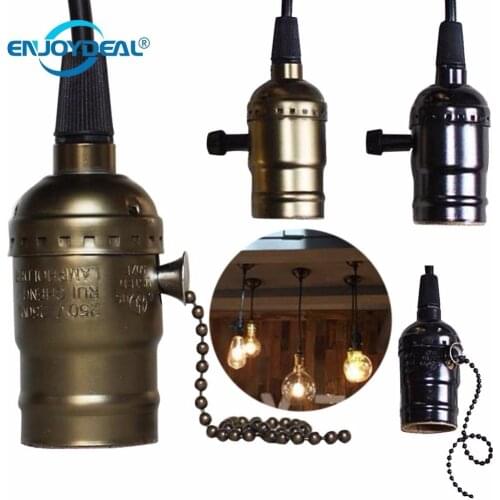1Pc ST64 Retro Edison Screw Bulb Holder Socket Base Lamp Pendant Light Stand 85-265V Coffee Shop Bar Dinning Room Decor