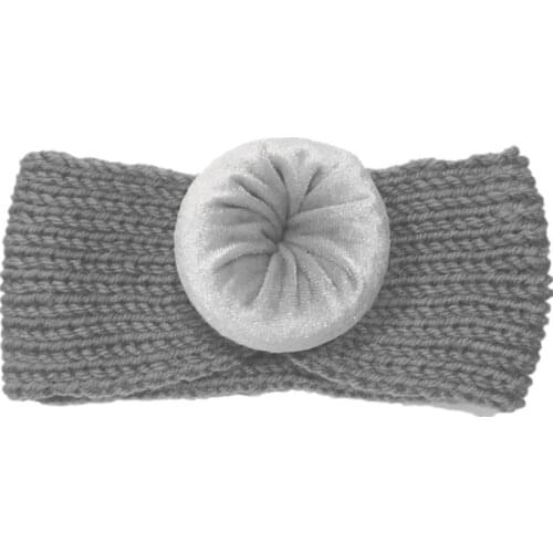 10pcs Fashion Girls Boys Round Knot Knitted Headbands Elastic Wide Hair Bands Kids Turban Round Hair Accessories