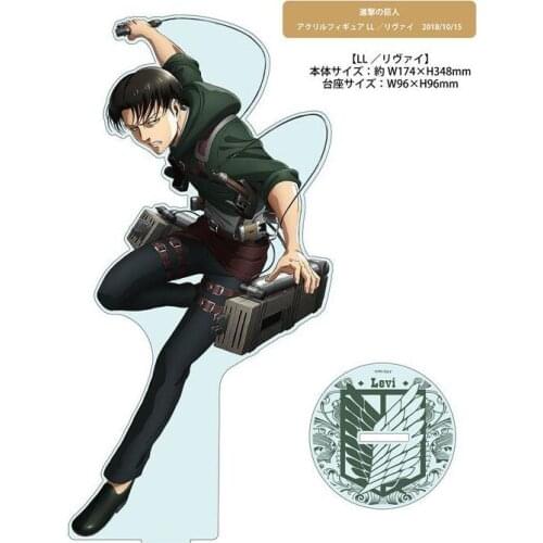 2021 HOT Anime Attack on Titan Rival Mikasa Ackerman Collection Toy Holiday Gifts 13cm Acrylic Stand Figure Model Desktop Decor