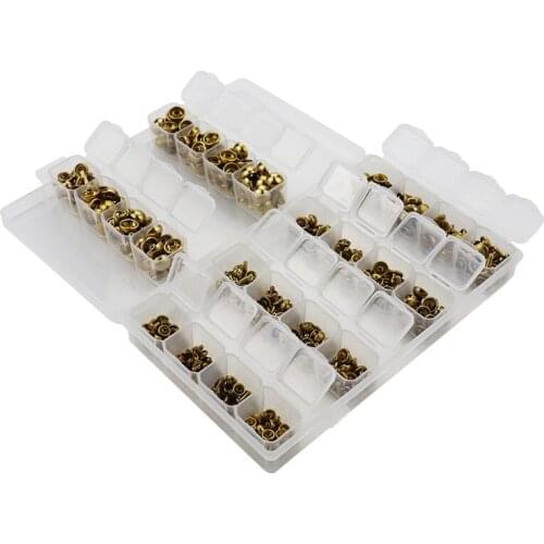 240pcs Round Head Rivets, Double-sided Mushroom Nails Snap, Metal Rivets,DIY Leather Bags Copper Button Head Accessories