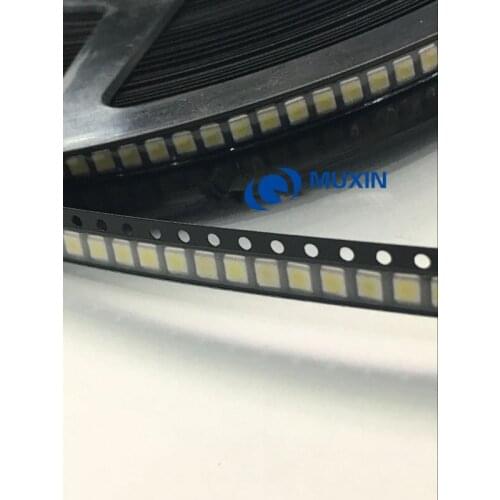 500PCS/Lot 3528 2835 3V SMD LED Beads 1W LG 100LM Cold White For TV LCD Backlight