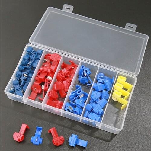 65pcs/box Scotch Lock Electric Wire Cable Connectors Quick Splice Terminals Crimp Non Destructive for Wire Car Boat Motorcycle