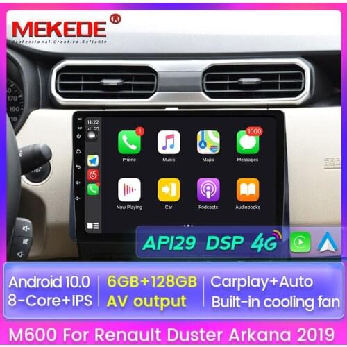 6+128GB 8 Core LTE Navigation GPS Android 10 No 2din 2 din dvd Car Radio Multimedia Video Player For Renault Duster Arkana 2019