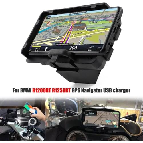 R1200RT Wireless Charging Phone Navigation Bracket Motorcycle Phone Holder USB Charging Mount For BMW R1200RT R1250RT 2014-2021