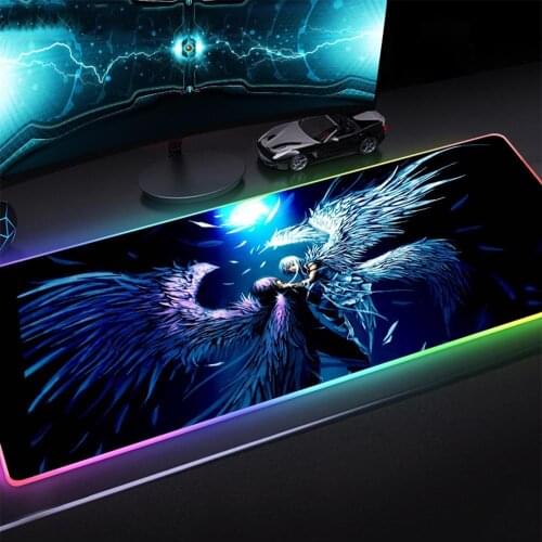 Large RGB Mouse Pad Xxl Gaming Mouse Pad LED Mouse Pad Gamer 40X90 Mouse Carpet Large Mouse Pad Computer Desk Pad with Backlight