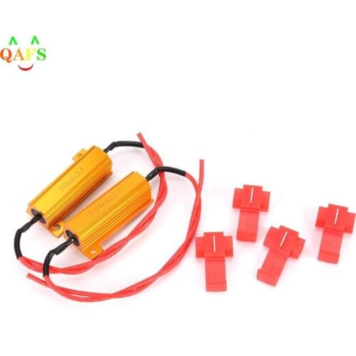 Fast Hyper Flash Turn Signal Blink 50W 6 ohm RX24 Load Resistor Fix LED Bulb