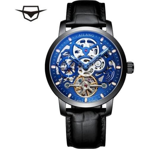 Men Watch Fashion Business Waterproof Watch Male Automatic Mechanical Stainless Steel Top Brand Relogio Masculino AILANG 6811D