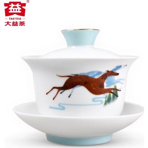Tea Tureen TAETEA GaiWan Tea Cup Porcelain Dayi "Wang Shi" Teawares Teatools Teasets 150ml