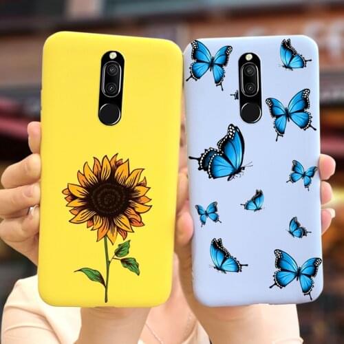 For Huawei Mate 10 Lite Case Soft Slim Fundas Cute Sunflower Back Cover For Huawei Mate10 Lite Nova 2i Nova2i Phone Cases 5.84