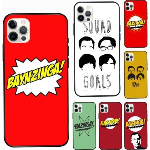 Bazinga The Big Bang Theory TV TPU Soft Case For iPhone 11 Pro Max 12 Mini XR X XS MAX 6 7 8 Plus SE 2020 Phone Cover