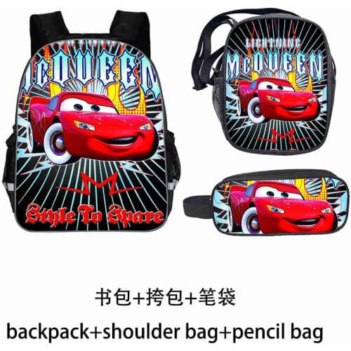Disney New Cars Pattern School Bags for Boys Girls Orthopedic Kids Backpack Primary Student Child Book Bag Mochila Escolar