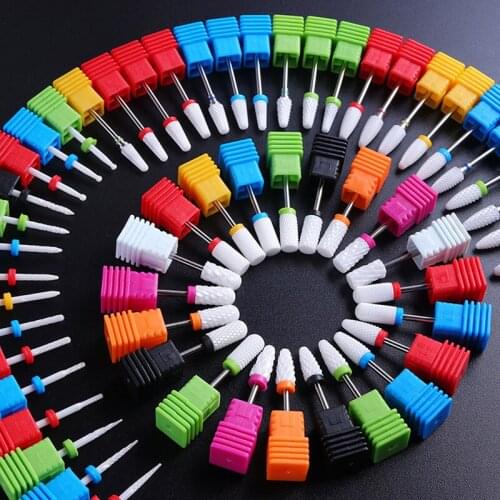 Ceramic Nail Drill Bit Nail Milling Cutter Electric Manicure Bit Nail Machine Polishing Accessory Tool Remove Gel Nail Polish